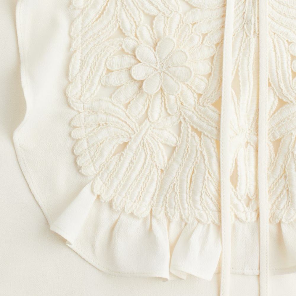 NWT H&M EMBROIDERED BLOUSE - Picture 7 of 14